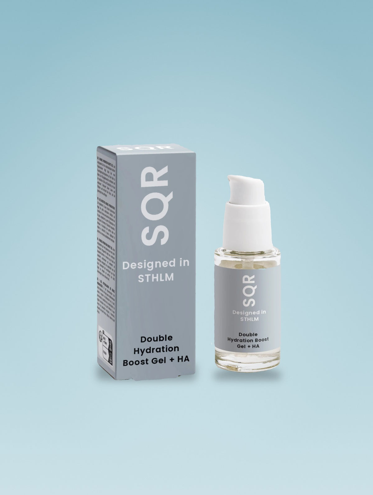 SQR. Double Hydration Boost Gel, product mockup