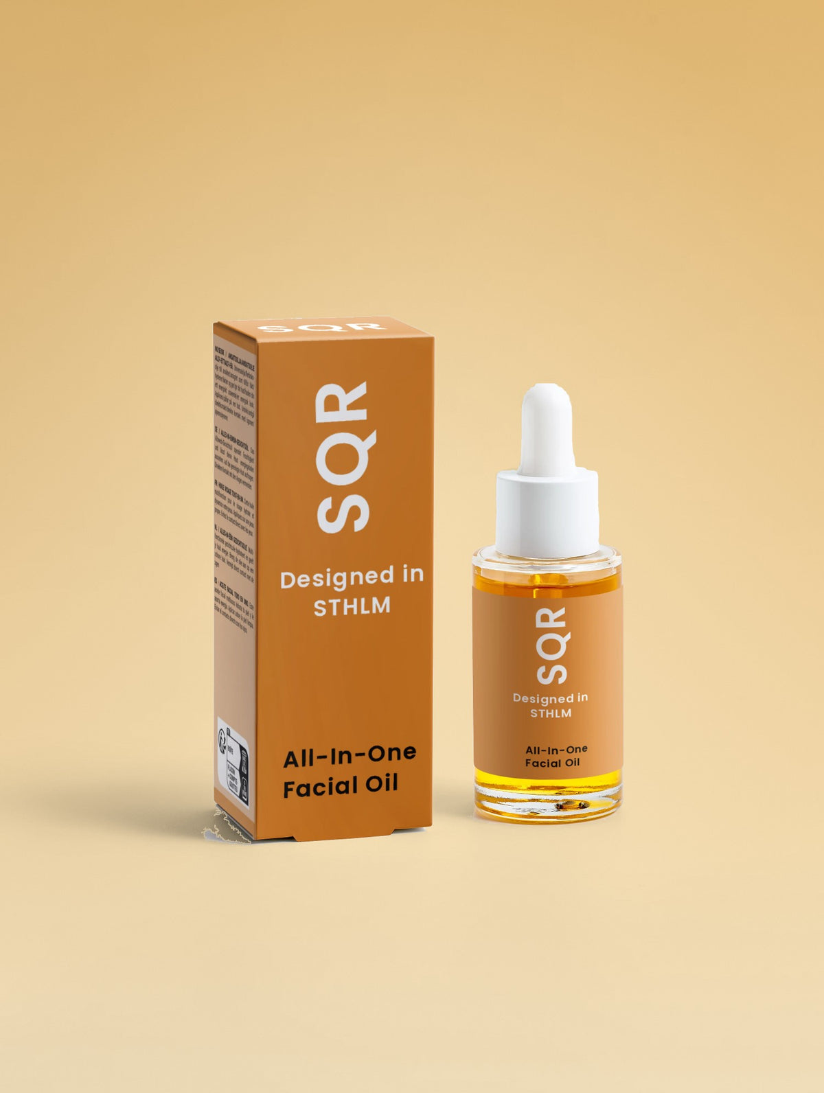 SQR. All-In-One Facial Oil, product mockup